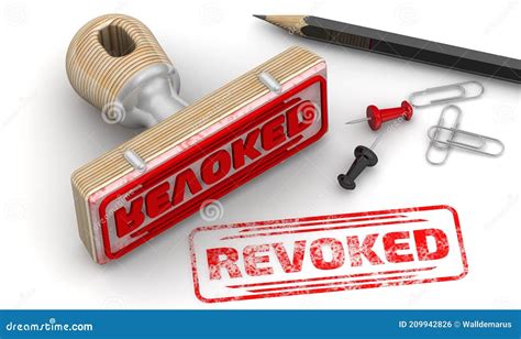 Revoked Red Stamp Royalty Free Stock Photography Cartoondealer