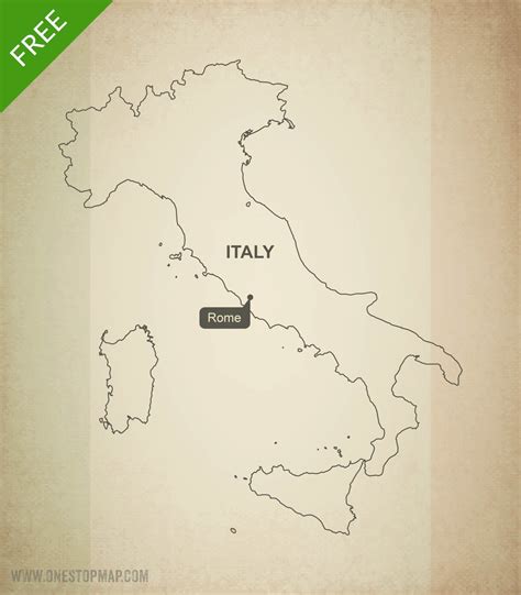 Free Printable Outline Map Of Italy Printable Online