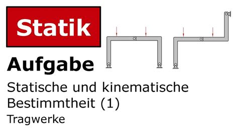 Statische Und Kinematische Bestimmtheit 1 Technische Mechanik