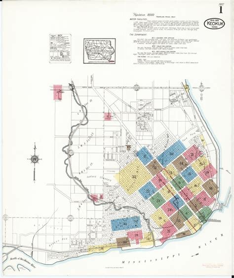 Image Of Sanborn Fire Insurance Map From Keokuk Lee County Iowa