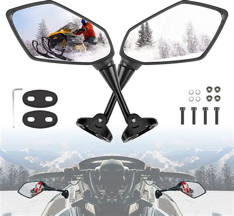 Kemimoto Mirrors For Snowmobile Rear View Mirror Nepal Ubuy