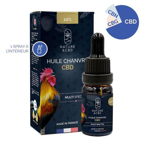 Huile CBD Chanvre 10 Large Spectre CBDpur Pureté garantie