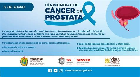 11 de junio Día Mundial del Cáncer de Próstata SaludVeracruz