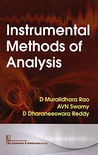 Instrumental Methods Of Analysis Ebook Rao D M Uk Books