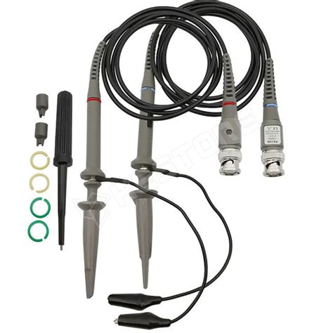 P6100 / Oszcilloszkóp mérőkábel, max. 100MHz, 1:10 osztás kapcsolóval ...