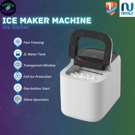 Jual NOTALE Ice Maker Mesin Pembuat Es Batu Instant Home Kafe Mini Bar