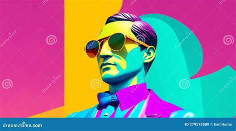 Jose Rizal Statue Wearing A Colorful Sunglasses On Party Colored