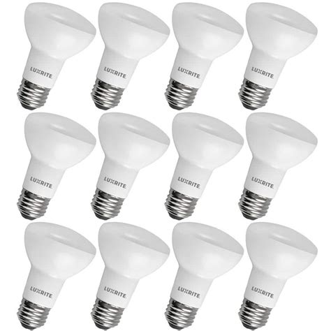 LUXRITE 45 Watt Equivalent BR20 LED Light Bulb 4000K Cool White 460