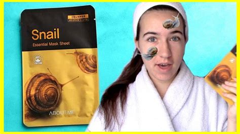 Korean Beauty Skincare! | Trying A Snail Mask Review + Test! | Weird ...