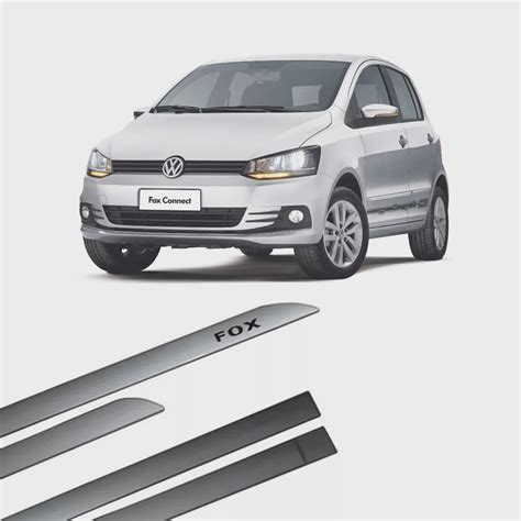 Friso Lateral Volkswagen Fox A Protetor De Portas Prata