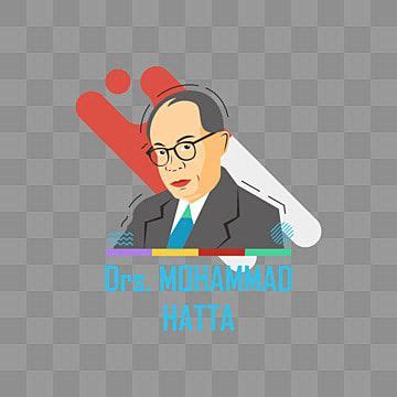 Mohammad Vector Hd Images Drs Mohammad Hatta Illustration Design With