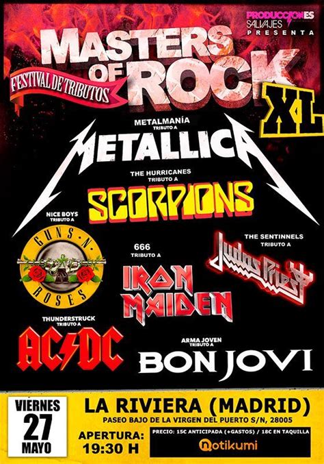 Llega Masters Of Rock Xl El Festival De Tributos A Metallica Ac Dc