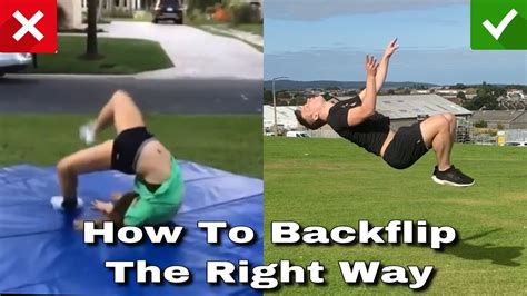 Learn How To Backflip Correctly Step By Step The Safe Way Backflip