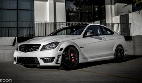 Mode Carbon Mercedes Benz C63 Amg Coupe In Matte White Gtspirit