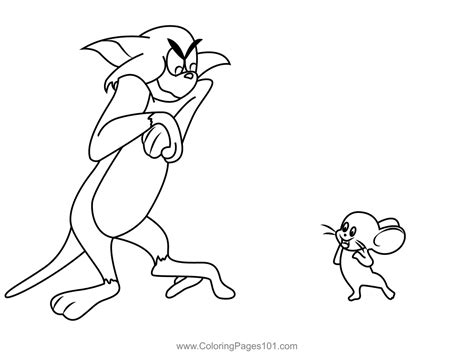 Tom And Jerry By Chuck Jones Coloring Page Artofit