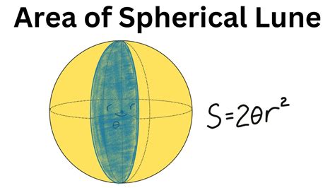 Surface Area Of Spherical Lune YouTube