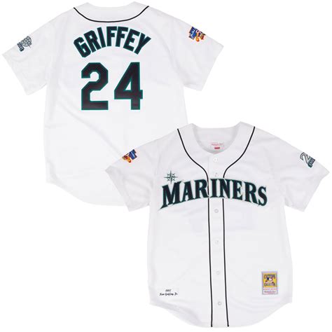 Mens Seattle Mariners Ken Griffey Jr Mitchell And Ness White Authentic