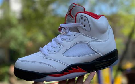 Nike Air Jordan 5 Retro Fire Red Silver Tongue 2020 Da1911 102