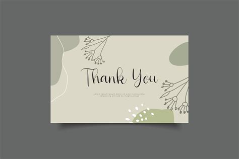 thank you card template design 20899277 Vector Art at Vecteezy