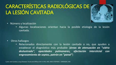 Lesiones Pulmonares Cavitadas Ppt