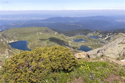 Paysage Incroyable Des Sept Lacs Rila Bulgarie Image Stock Image Du