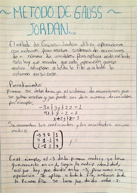 Solution M Todo De Gauss Jordan Studypool