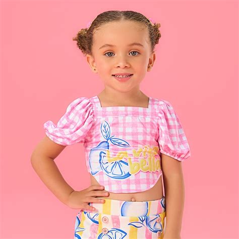 Produto Conjunto Mon Sucre Infantil Arco Iris