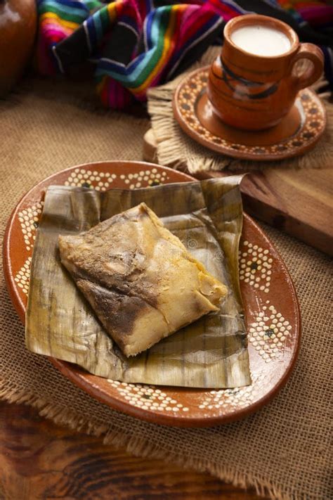 Homemade Oaxacan Mole Tamale Stock Image Image Of Hispanic Dinner