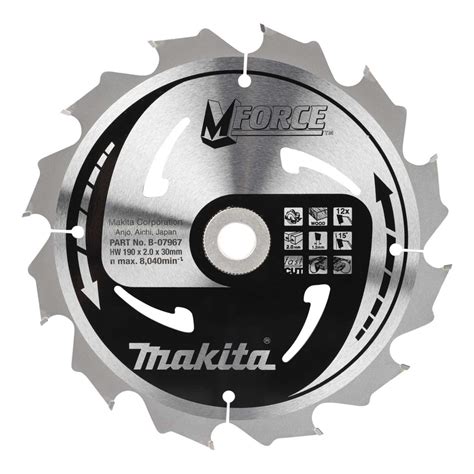 Makita 190mm MFORCE Circular Mitre Saw Blade (B-07967) | CEF
