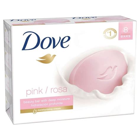 Dove Pink Deep Moisture Beauty Bar Soap 4pk 3 75oz Each Dove