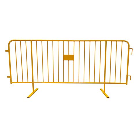 Steel Barricade Plus Crowd Control Barricades Powder Coated Yellow