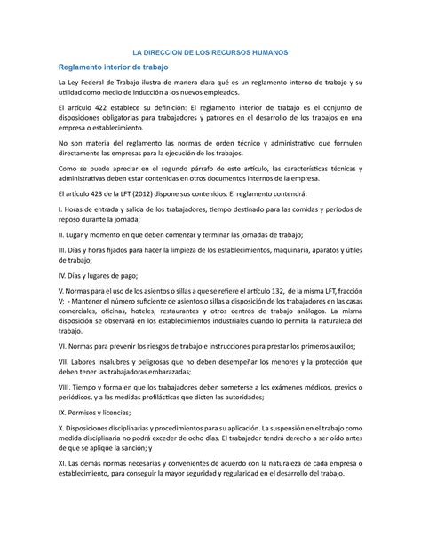 LA Direccion DE LOS Recursos Humanos - LA DIRECCION DE LOS RECURSOS
