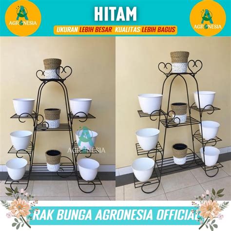 Jual Rak Tanaman Bunga Besi Minimalis Bertingkat Murah Dudukan Pot Besi