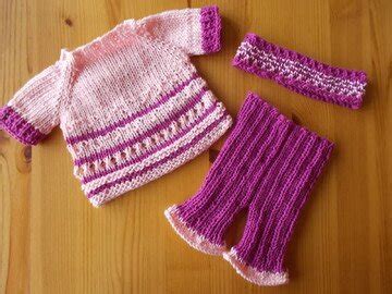 Spar Set Strickanleitungen Puppenkleidung Serie Basics