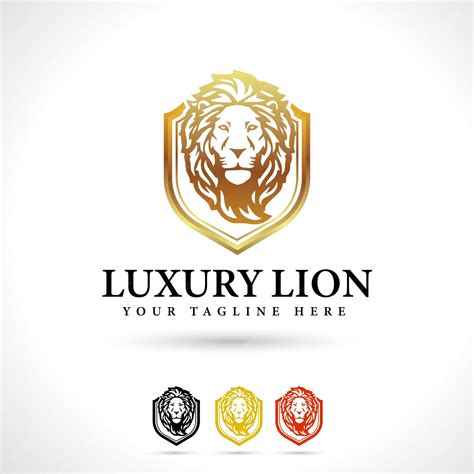 Plantilla de diseño de logo de león | Vector Premium