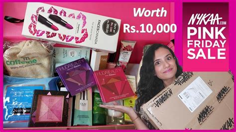 Huge Nykaa Pink Friday Sale Haul And Unboxing 😍 Huda Beauty Nykaa Beauty Box And More 19