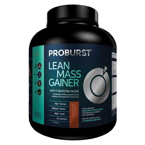 Buy Lean Muscle Gainer Online At Best Prices In India Proburst