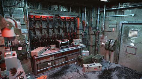 Cyberpunk Weapon Room Daz 3d