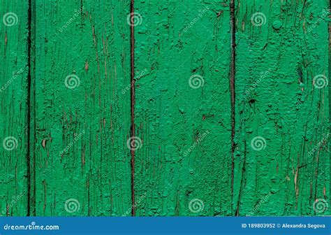 Textura De Tablas De Madera Pintadas De Color Verde Foto De Archivo