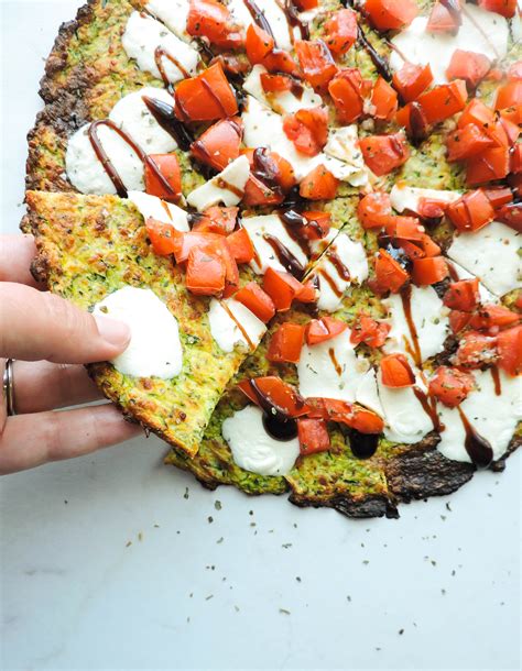 Low Carb Zucchini Pizza Crust Recipe Fresh Fit Kitchen