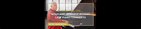 Daniel Barenboim Mozart S Piano Concerto No 27