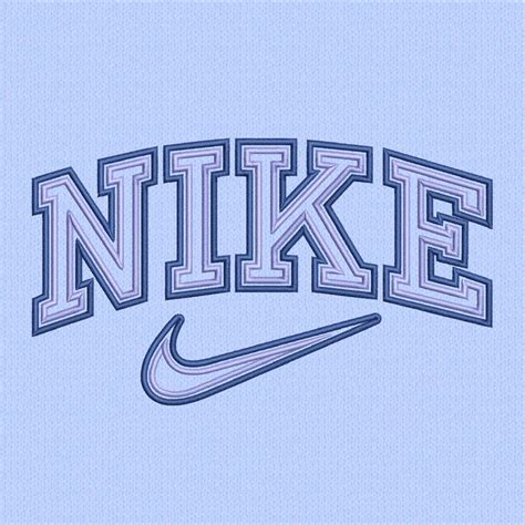 Nike Outline Vintage Embroidery Design File Pes Vp Dst Jef Etsy