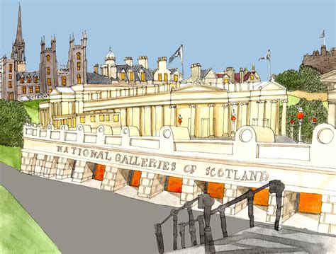 Scottish National Gallery - Adrian McMurchie - The Glasgow Illustrator