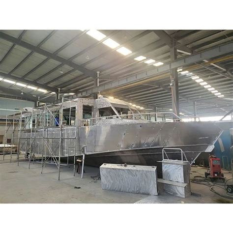 Custom Aluminum Welded Luxury Yacht Fishing Speed Boat With Cabins