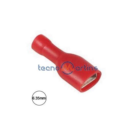 Terminal Faston F Mea Total Isolado Mm X Vermelho Tecnomartins Pt