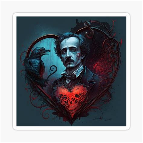 Edgar Allan Poe The Tell Tale Heart Sticker For Sale By Beachbumpics