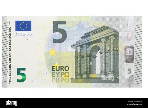 Euro Banknote Auf Wei Em Hintergrund Stockfotografie Alamy