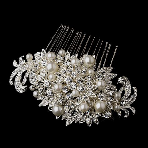 Fabulous Crystal Pearl Bridal Comb Elegant Bridal Hair Accessories