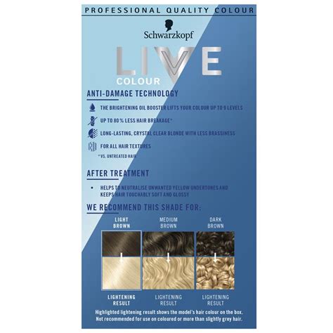 Buy Schwarzkopf Live Colour Permanent Intense Bleach Max Blonde B Online At Chemist Warehouse