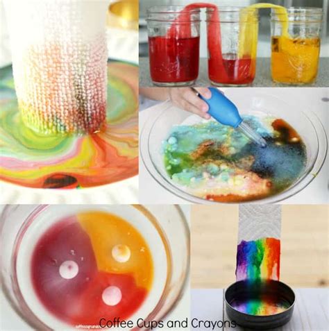 Super Cool Rainbow Science Experiments - Coffee Cups and Crayons